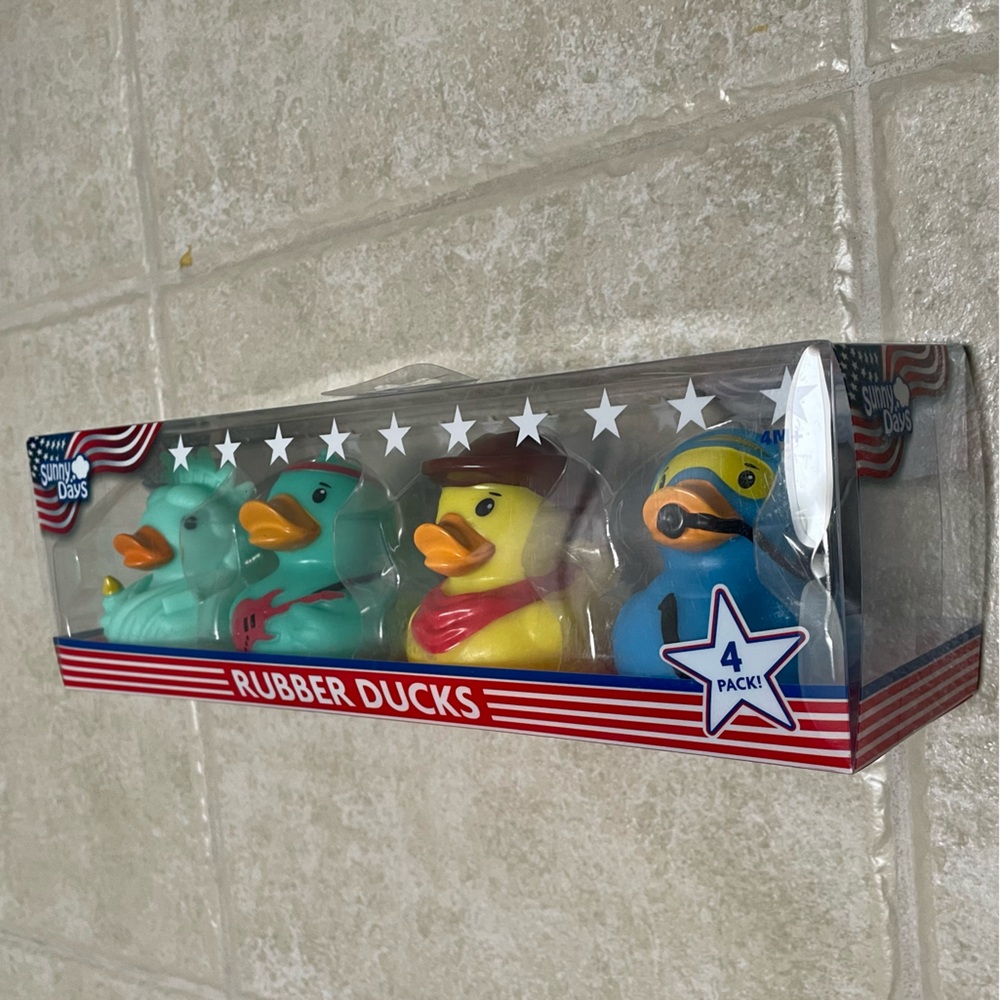Sunny Days Squeezy 4-Pack  Rubber Ducks
